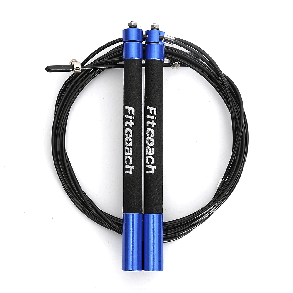 Skakanka Speed Jump Rope Ball Bearing Metal Handle Sport Skipping, Stal nierdzewna Crossfit Fitness Equipment