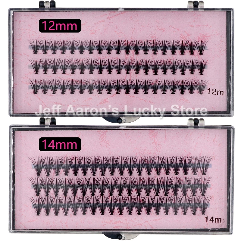 L1620 8MM 10MM 12MM 14MM Individual False Eyelashes Black Curled Fake Eye Lashes Makeup Eyelash Extension Tool