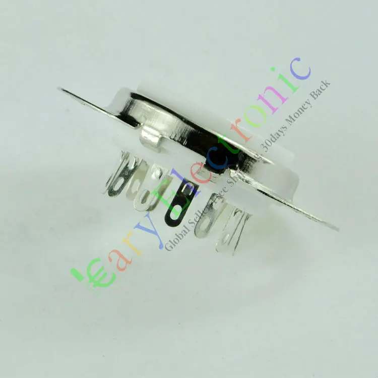 Wholesale and retail 8pcs 12pin Ceramic vacuum tube sockets top mount base valve for 50CA10 radio amp free shipping