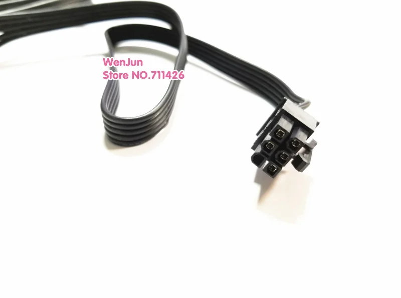 Black PCI-E 6pin Male 1 to 4 SATA 15pin Modular Power Supply  Cable for silverstone 750w 850w 1000w Series