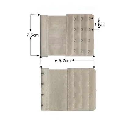 Alça extensora de sutiã, 2 linhas, 3 linhas, 4 linhas, mulheres, ajustável, íntimo, sutiã alongamento, fivela, cinto de extensão do sutiã 2021, 1 peça