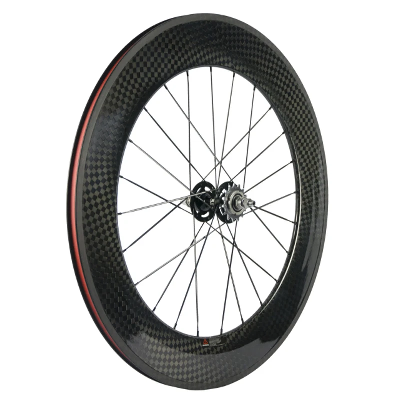 Single Speed Carbon Track Wheels for Road Bicycles, 700C High-end Bike Wheel, Clincher Track, Fixed Gear, 88mm