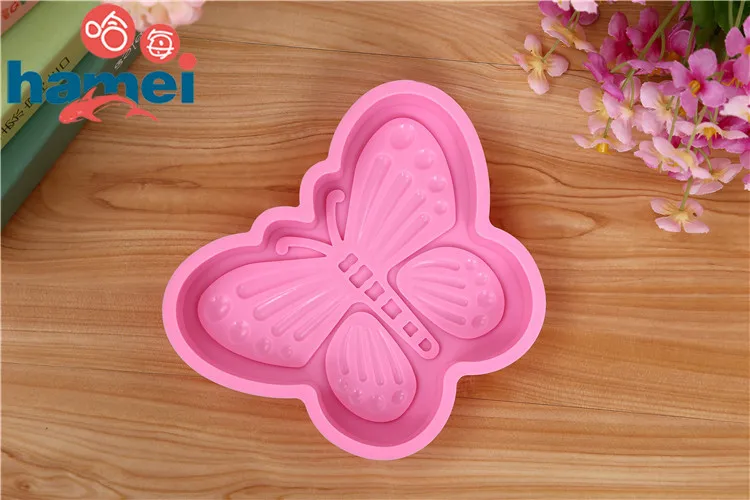 DIY Silicone Butterfly Cake Moulds Big Round Cake Mold Silicone Mould FDA Easy Demoulding D609