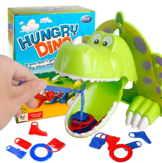 Creative Hot Hungry Hunger Dino educational Mouth Dentist Bite Finger stimulate Game Joke Dinosaur Toy dropship YH1244