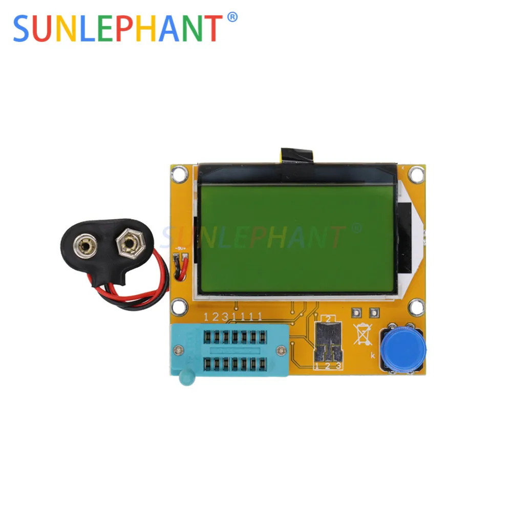 ใหม่ Mega328ทรานซิสเตอร์เครื่องทดสอบ Diode Triode Capacitance ESR Meter MOS/PNP/NPN L/C/R Well ทำงาน