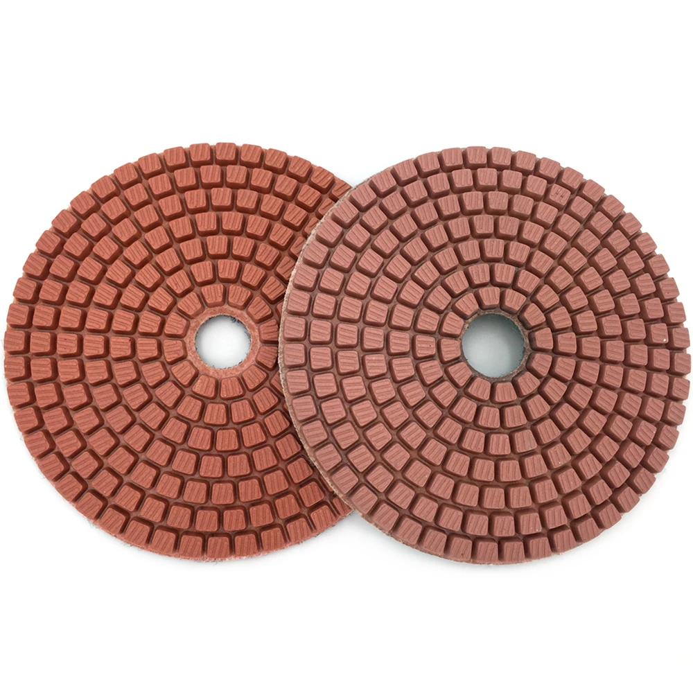 Imagem -04 - Rijilei-almofadas de Polimento de Diamante Flexível Molhado Pedra Mármore Granito Ferramentas Abrasivas Polegada Hc11 10 Pcs por Conjunto