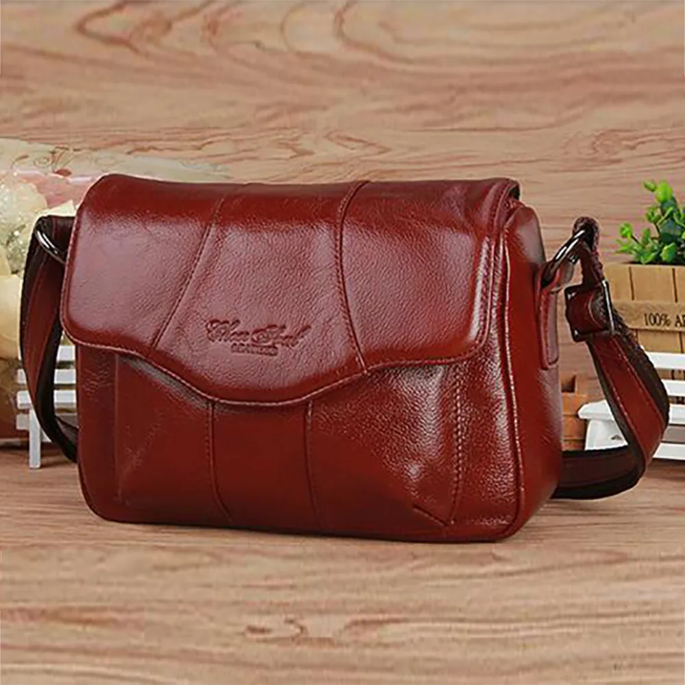 Made Of Genuine Natural Leather Women Messenger Bag Famous Brand Casual Ladies Satchel Hobo Crossbody Shoulder Travel Bag New