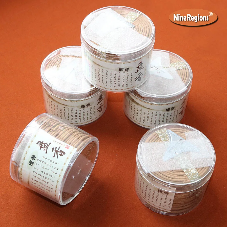 Wholesale Incense Coils Smell Aroma Sandalwood Rose Lavender Jasmine YuLan Bodhi Fragrance 4Hrs 48coil/box with Burner