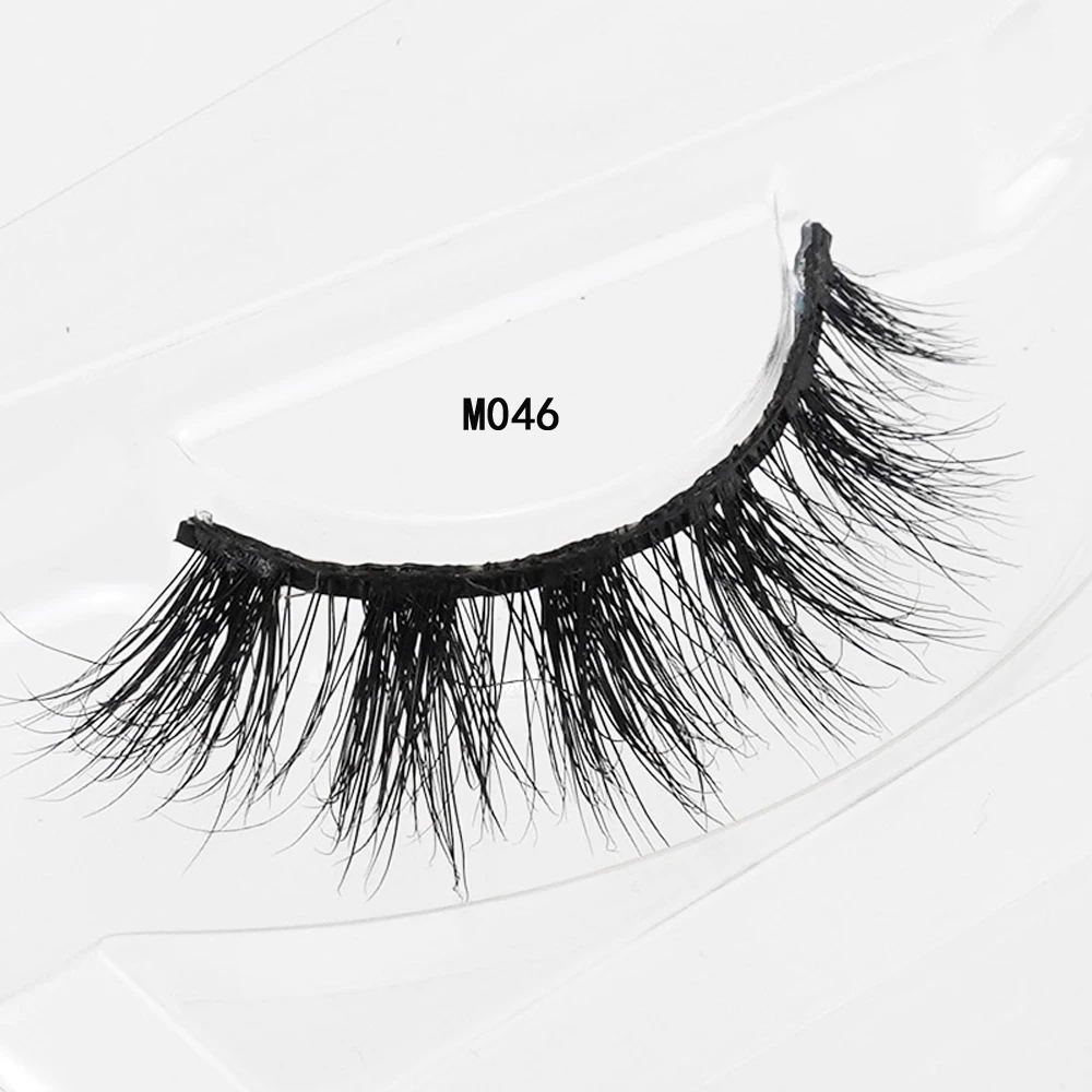 SOQOZ Mink Eyelashes 3D Mink Lashes High Volume Eyelash Extension False Eyelashes Natural Lightweight Eye Lashes M033-M047