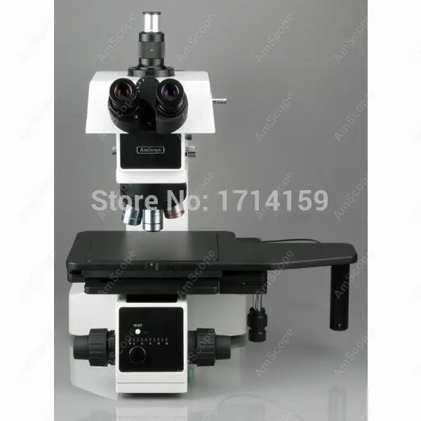 Microscopio metallurgico-AmScope Forniture 50X-2500X Bright & Darkfield Polarizzazione Microscopio Metallurgico + 10MP Fotocamera