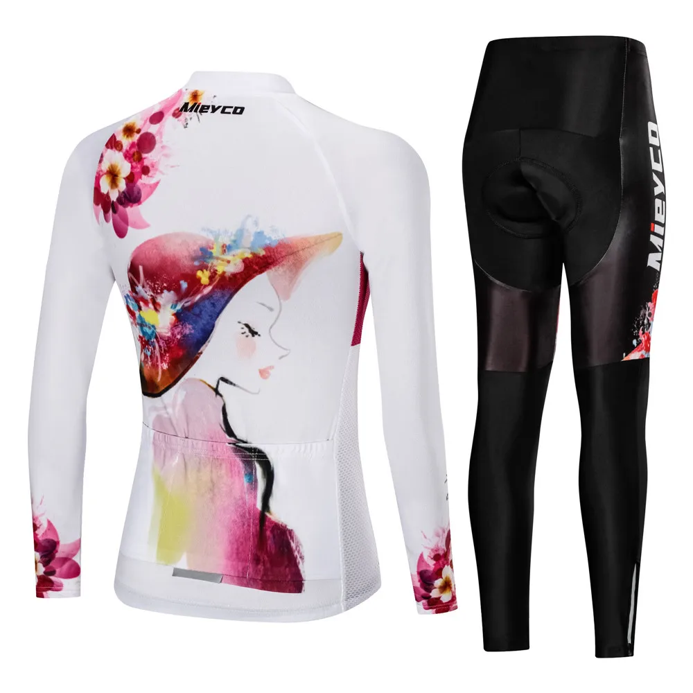 Femminile Insieme Dei Vestiti Della Bicicletta Riflettente Manica Lunga Delle Donne di Jersey di Riciclaggio 2020 Mtb Bicicletta Suit Blike Vestiti