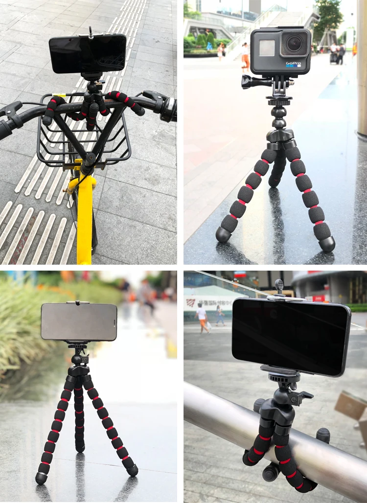 Octopus Tripods Stand Spider Flexible Mobile Mini Tripod Gorillapod For iPhone GoPro Canon Nikon Sony Camera Table Desk Phone