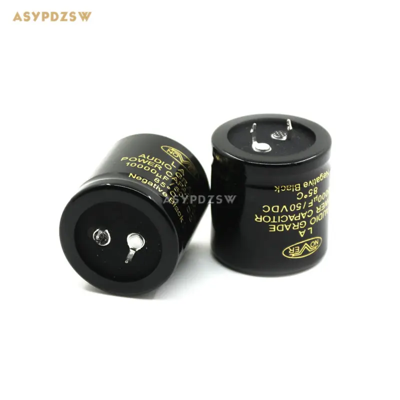 2 PCS NOVER 10000uF/50V Filter capacitors High-End 35mm*35mm Audio electrolytic capacitors