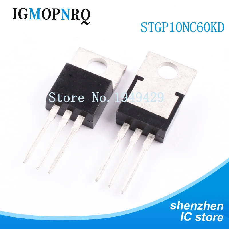 5PCS STGP10NC60KD TO-220 IGBT 10NC60 GP10NC60KD STGP10NC60 10NC60KD TO220 STGP7NC60HD 7NC60HD 7NC60HD