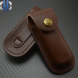 Scabbard/knife Cover Leather Folding Knife First Layer Cowhide Knife Cover Leather Scabbard Folding Knife Sheath