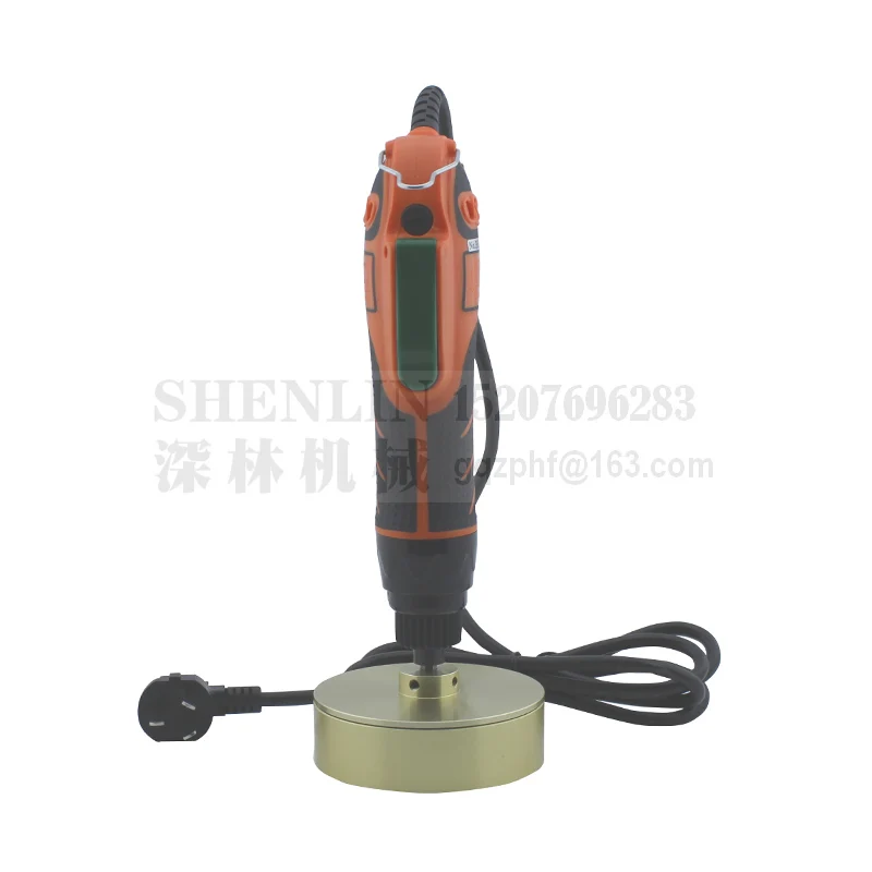 SHENLIN-máquina de tapado de botellas, herramienta de tapado manual de 50-70mm, máquina de tapado eléctrico con portabrocas dorado de 110V y 220V