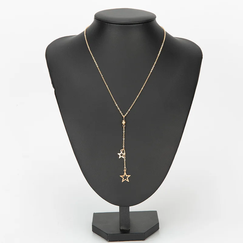 Fashion New Necklace 2025 Popular Simple Five-pointed Star Pendant Necklace Star Pendant Clavicle Chain Super Fairy Neck Chain