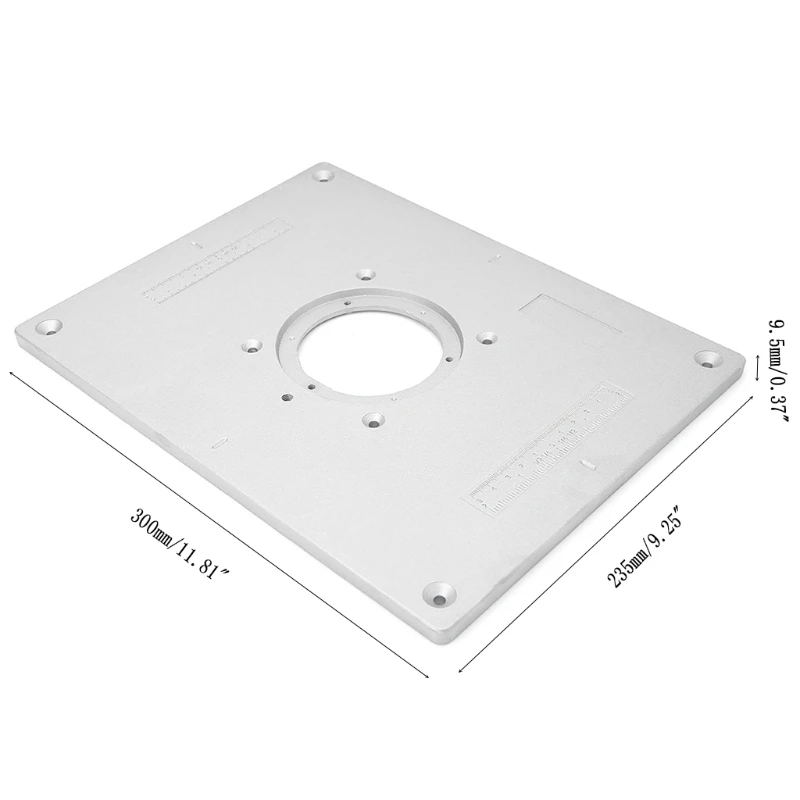 

Aluminum Router Table Insert Plate Trimmer Engraving Machine Woodworking Bench