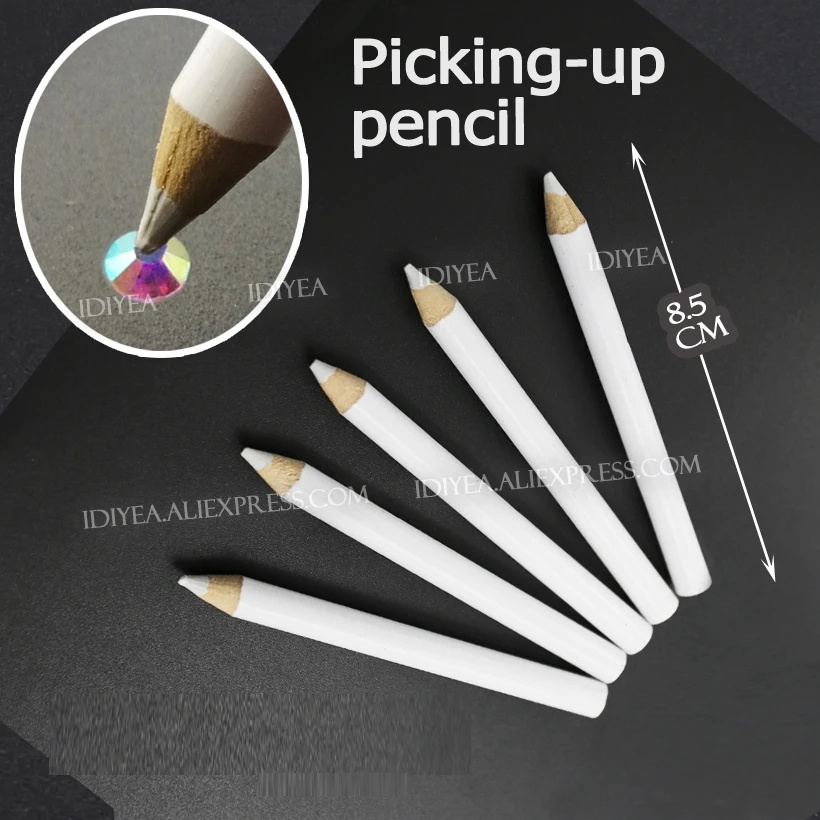 DIY TOOL SET,2 pick up pencils 2 tweezers 4 plates for fashion DIY beads jewelry crystals strass rhinestones nail art trim parts