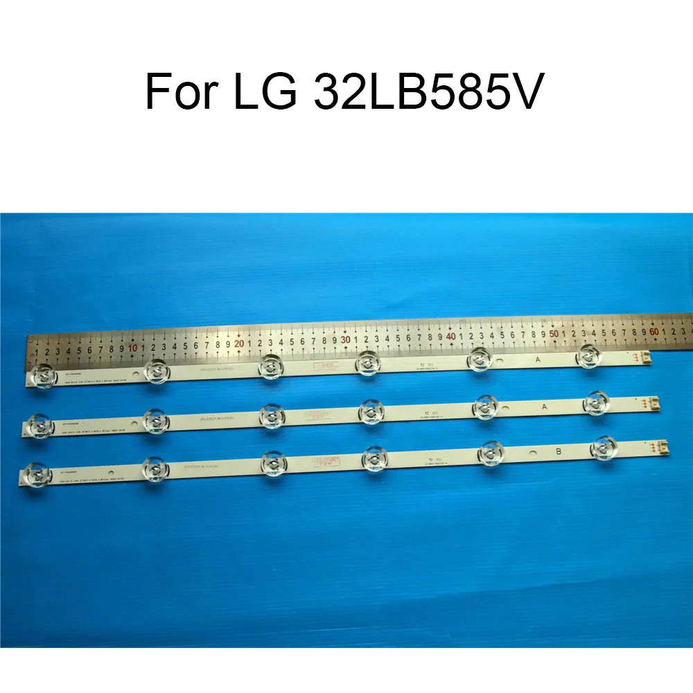 3PCS Brand New LED Backlight Strip For LG 32LB585V 32 inch TV Repair LED Backlight Strips Bars A B TYPE 6 Lamps Original Quality