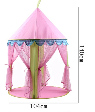 Tente d'intérieur pliable pour enfants, grande maison de princesse rose, balle océanique, jeu de piscine, tissu pliable, cadeau pour étudiant, 2020