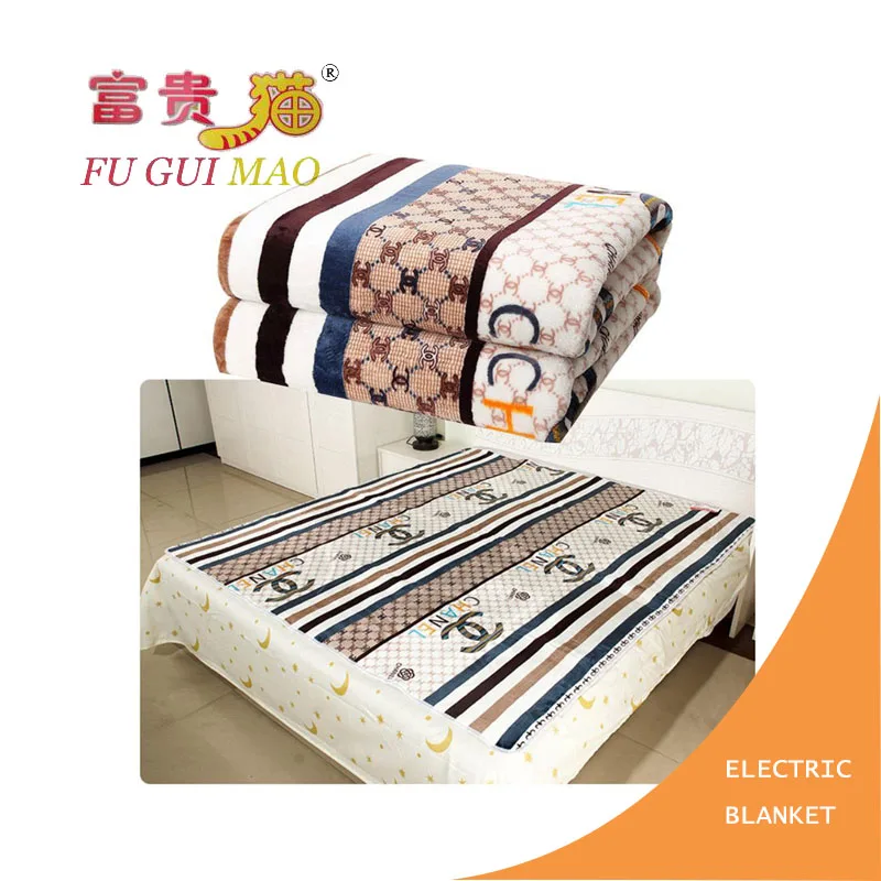 SOARIN Coperta Elettrica Doppia Coperta Elettrica 150x180 cm Riscaldamento Coperta di Flanella Manta Electrica 220 v Coperta Elettrica per letto