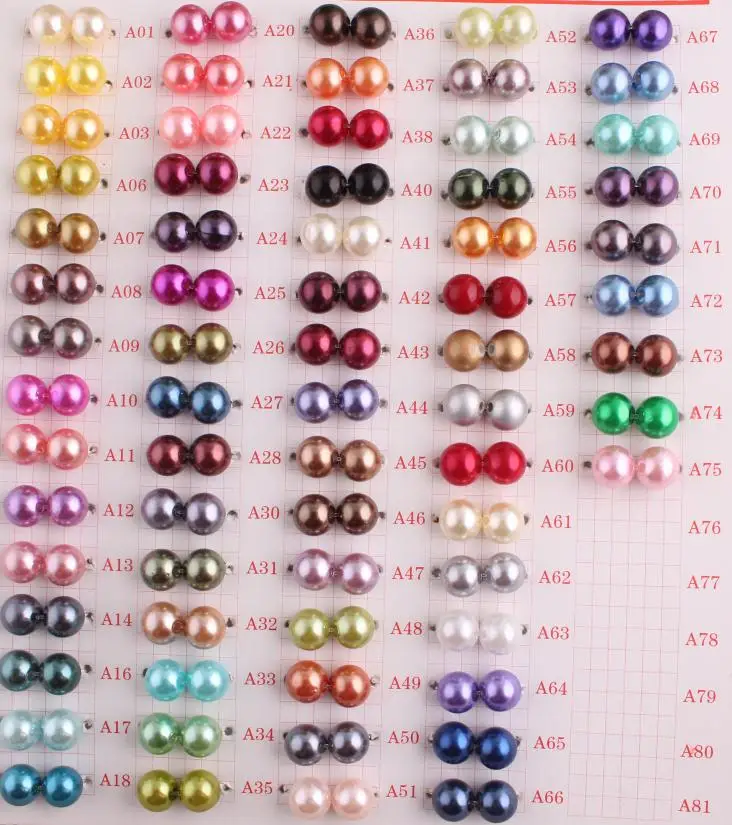 Bead Pearl Beads for Vases Pearl Beads with hole 6mm to 30mm Acrylic Round Beads Pearls for Jewelry Making A31 Loose Pearl Beads