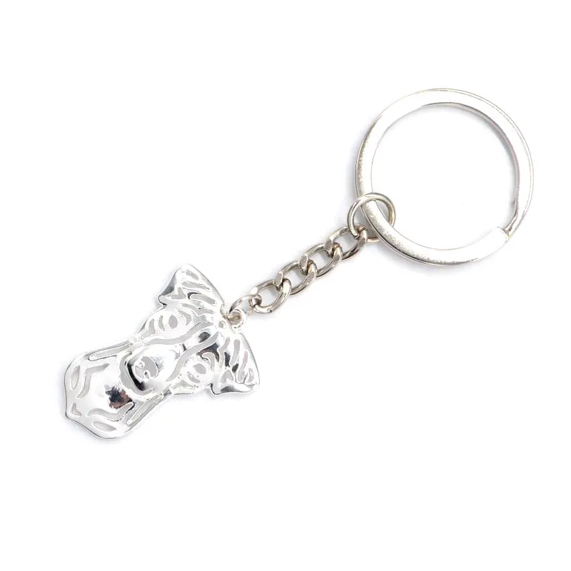 Women\'s Alloy Jack Russell Terrier Jewelry Key Chains Dog Pendant Key Chains