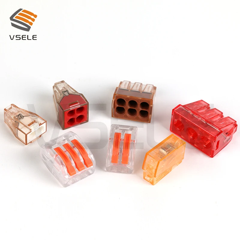 113PCS Wire Connector for 3 room mixed 7 models Compact Fast wire connector mini Wiring Connector Conductors Terminal Block