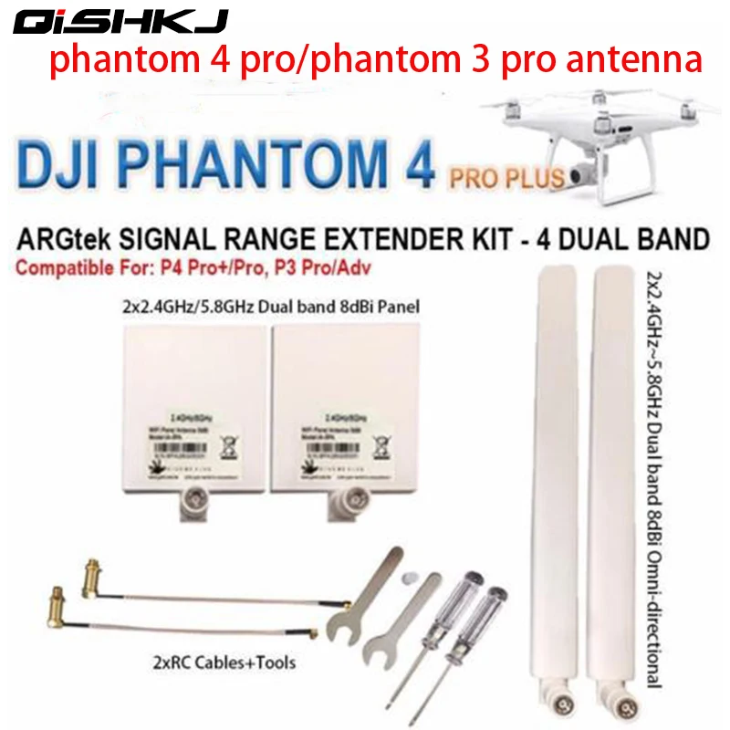 For DJI Phantom 4 pro Antenna Kit 2.4G 5.8G Antenna Range Extender kit for Phantom 4 PRO+, 4 PRO/ADV, 3 PRO/ADV  Inspire 2 drone