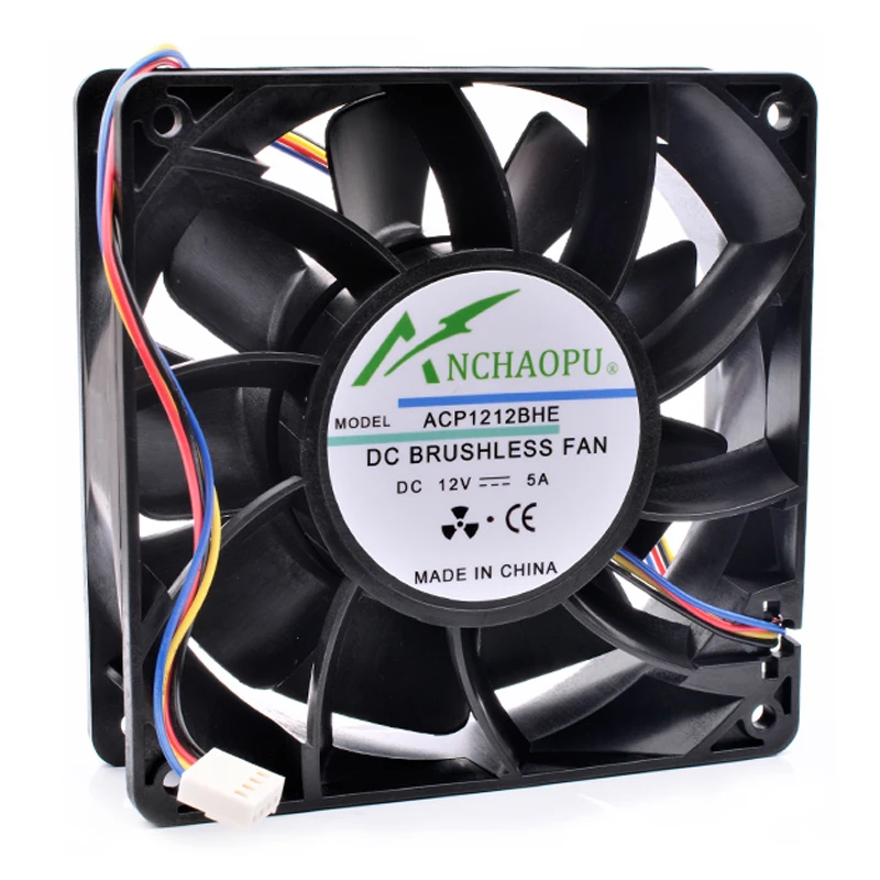 

Brand new original ANCHAOPU ACP1212BHE 12cm 12038 120mm 120x120x38mm DC12V 5A Ant S7 S9 chassis powerful cooling fan