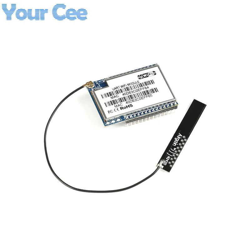 5pcs RM04 Convertor Module Uart Serial Port to Ethernet WIFI Wi-Fi Wireless Network Converting Board HLK-RM04 With PCB Antenna