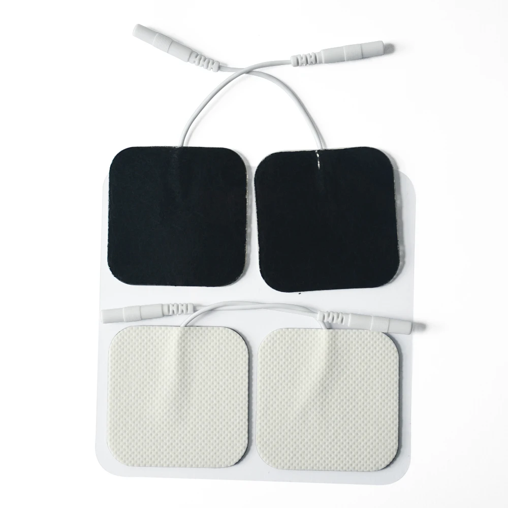 

50 Pairs Packs Electrodes Pads With Plug Hole 2.0mm For TENS/EMS Digital Therapy Machine Size 5*5cm