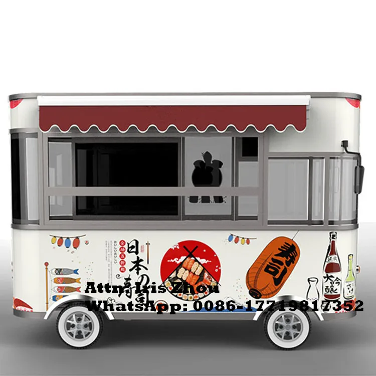 3.2m China Mobile Food Carts Electric Coffee Food Cart For Sale image 4