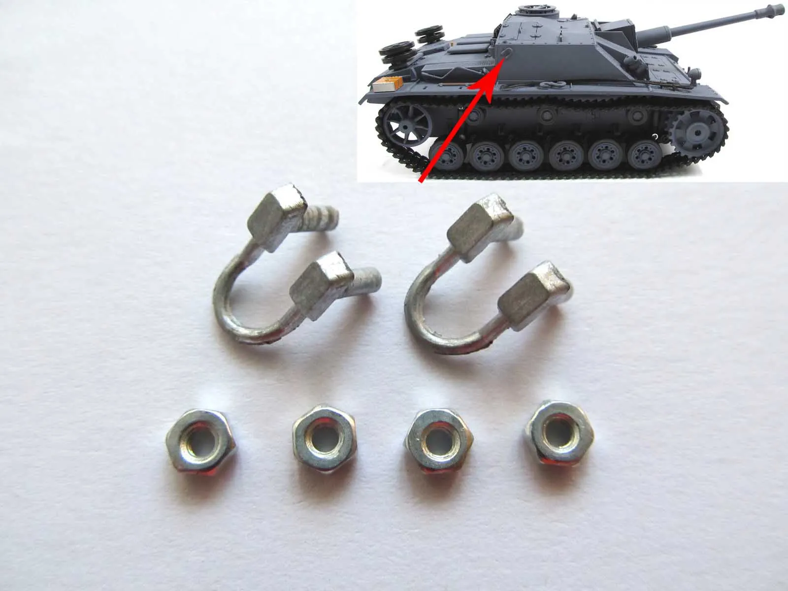 

Mato 1/16 Stug III RC Tank Metal Turret Side Handrail MT128 TH00819