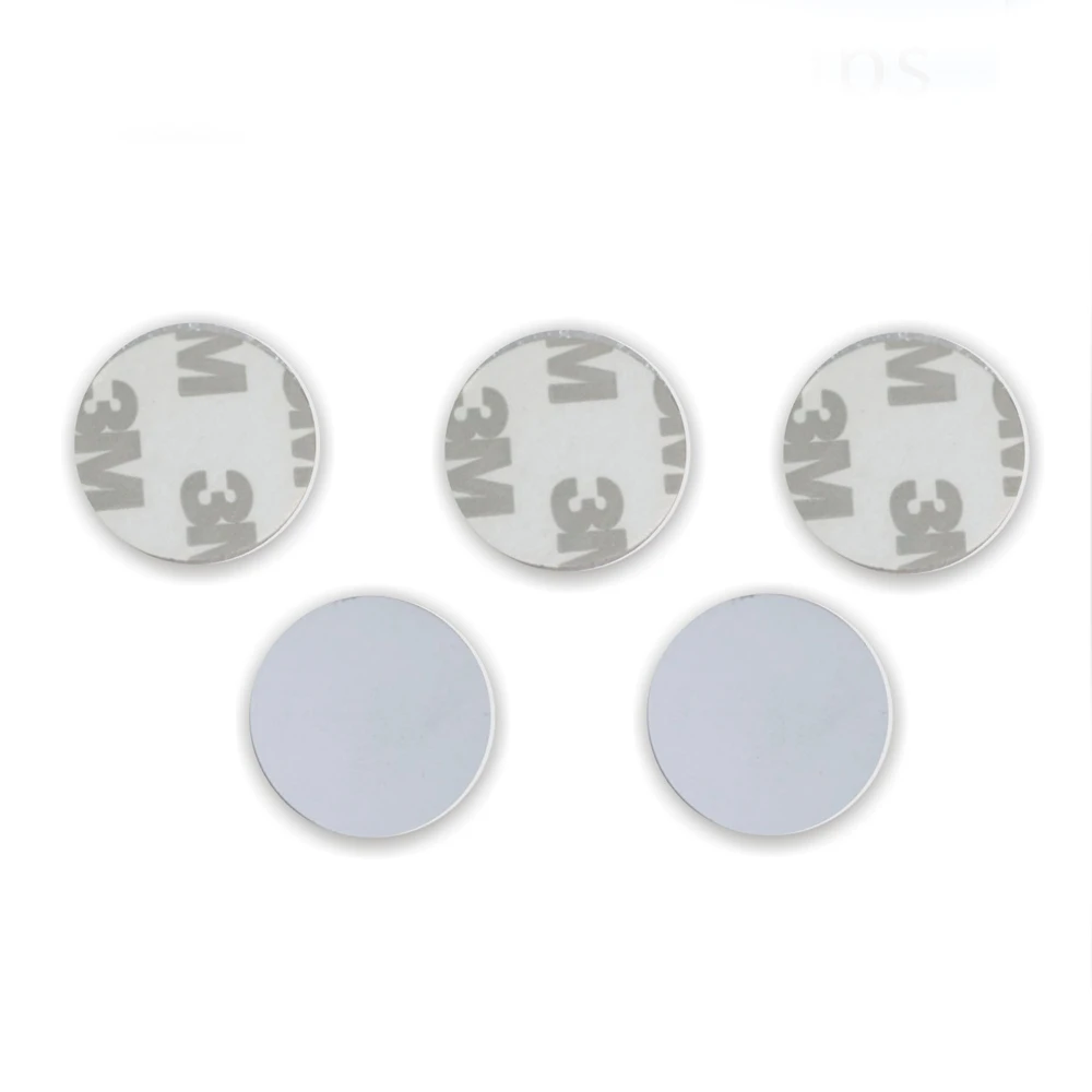 10pcs/lot 13.56MHZ/125KHZ RFID Coin tag 30/25/20mm diameter coil ultra thin slim NFC coin tag
