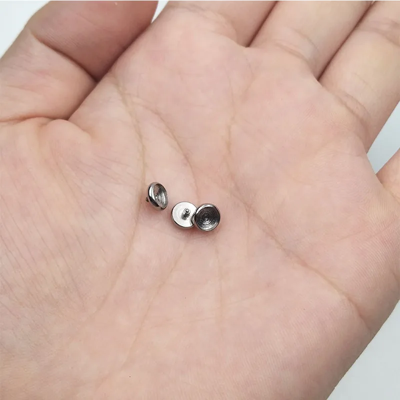 10Pcs 1.2mm 3-6mm G23 Titanium Component For Micro Dermal Gem Micro Dermal Part For Anchor Top Dermal Piercings Surface Piercing