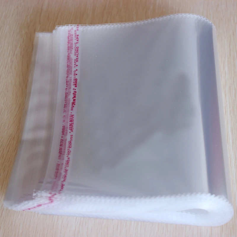 big size Clear Resealable Cellophane/BOPP/Poly Bags Transparent Opp Bag Packing Plastic Bags Self Adhesive Seal for gift bag diy