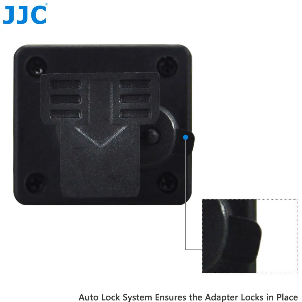 JJC MSA-1 Mini Advanced Hot Shoe To Universal Shoe Adapter for Canon Vixia HF M30HF M300 HF M31 HF M32 HF S10 HF S100 HF S11