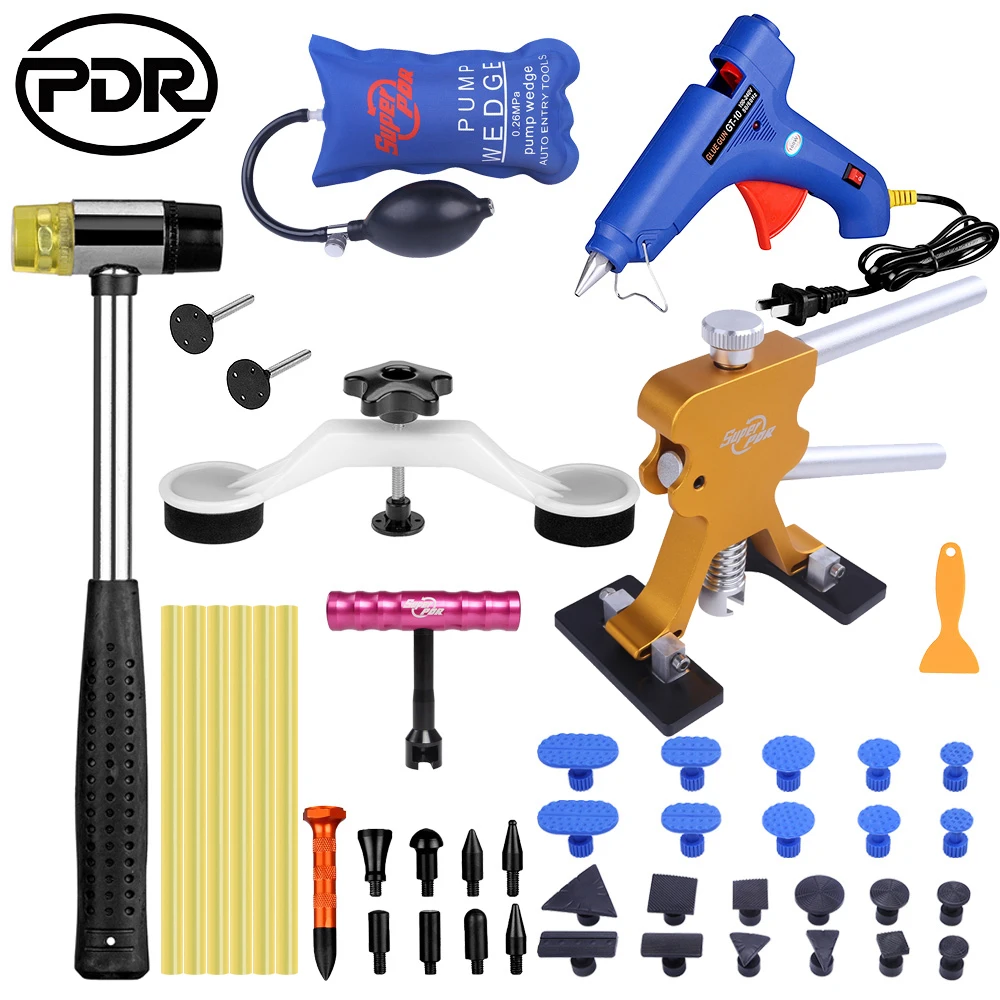 

PDR Dent Repair Tool Set Paintless Denting Car Dent Repair Lifter Removing Dents Suction Cup for Auto Hial Pit Dent Remove