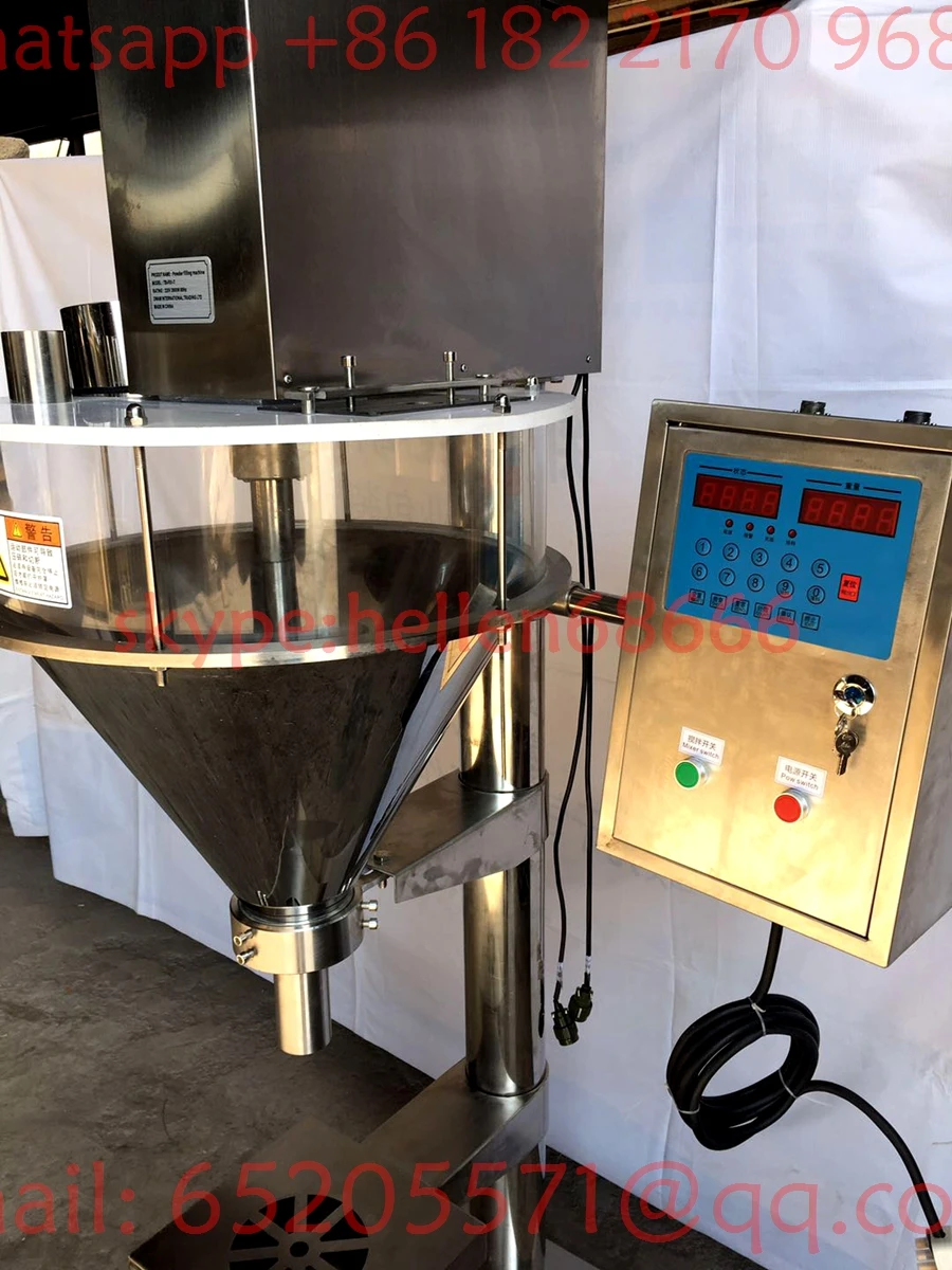 spices powder filling machine,304 season powder filling machine with spiral feeder,powder filler