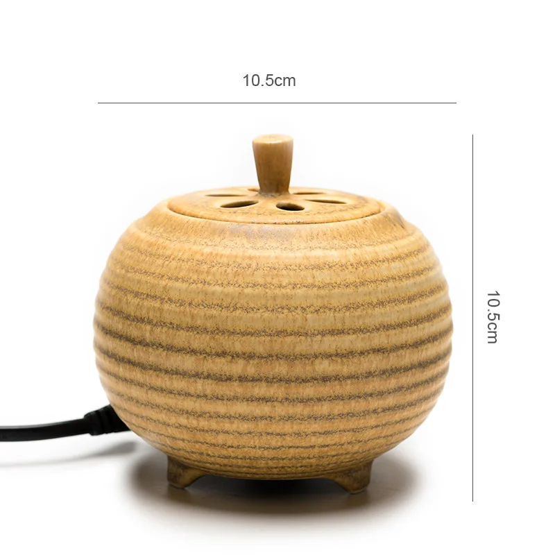 PINNY Ceramic Electric Incense Burner Incense Powder Essential Oil Censer Clean Air Aromatherapy Electricity Incense Base