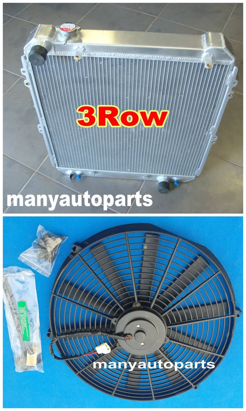 3 ROW FOR Toyota Hilux surf KZN130 1KZ-TE 3.0 TD 1993-1996 Aluminum Radiator