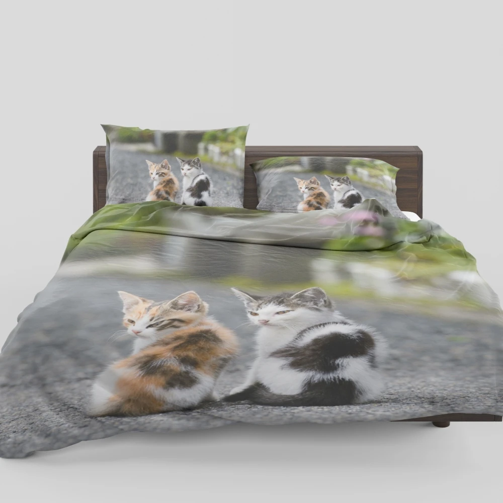 Dream NS Cute Cat Bedding Set High Definition 3D Printing Duvet Cover Accepts Customized Home Textiles Pillowcase Quilt Cover