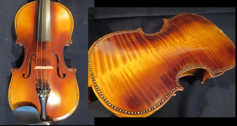 

Guarneri style SONG brand profession Master inlay shell viola 17" #12463