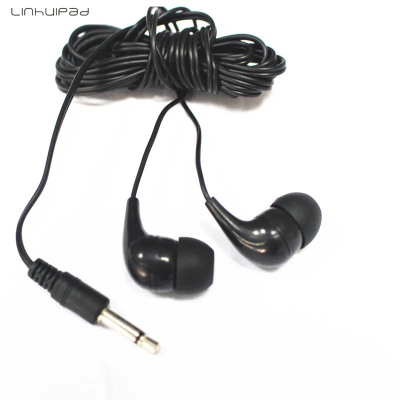 5 Pcs Cheap mono earbud silicone in-ear earphone with 1.8m cable length