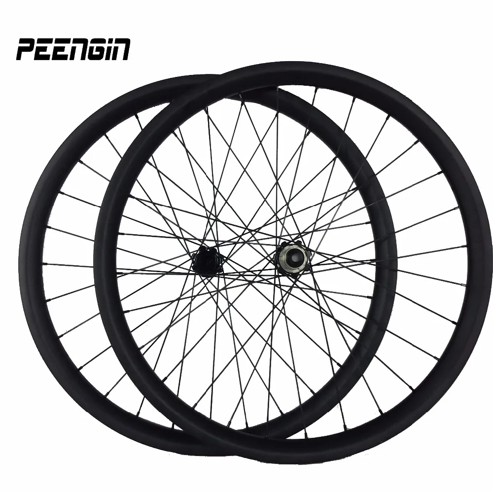 29er Super MTB Wheelset DIY Carbon Tubeless Kit Rear Wheel Bike 40mmx30mm Rim Hookless Bead Cycling XC Ultralight Easy Climbing