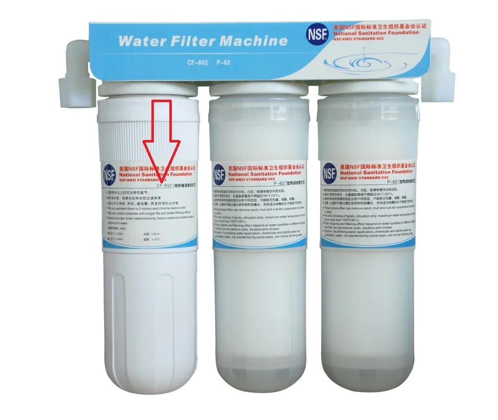 NSF стандартный фильтр с активированным углем замена картриджа для ионизатора (QWI-005/007/009/011) система предварительного фильтра