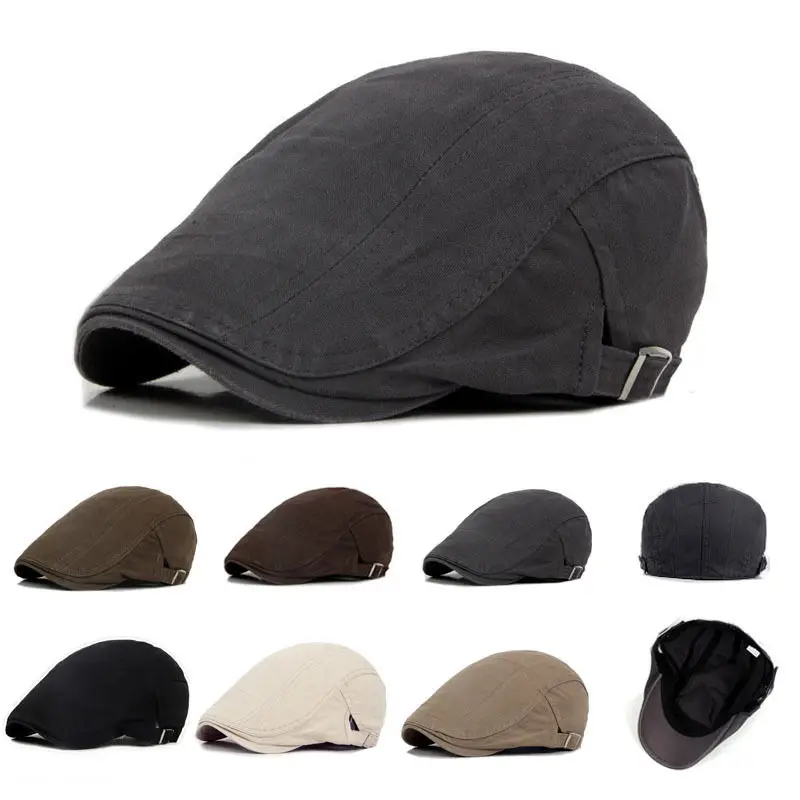 Fashion Men Women Flat Cap Mesh Summer Golf Driving Sun Beret Cabbie hat Breathable French Style