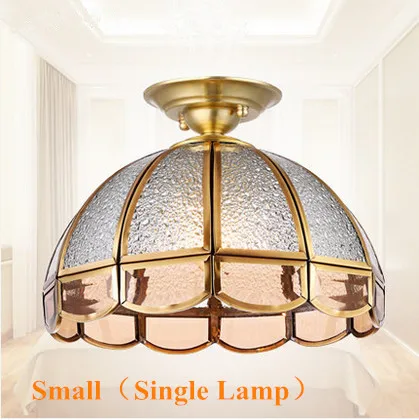 

Modern copper&diamond glass Ceiling lights Europe handwork indoor E27 LED small single lamp for porch&pavilion&stairs BRSXDD014